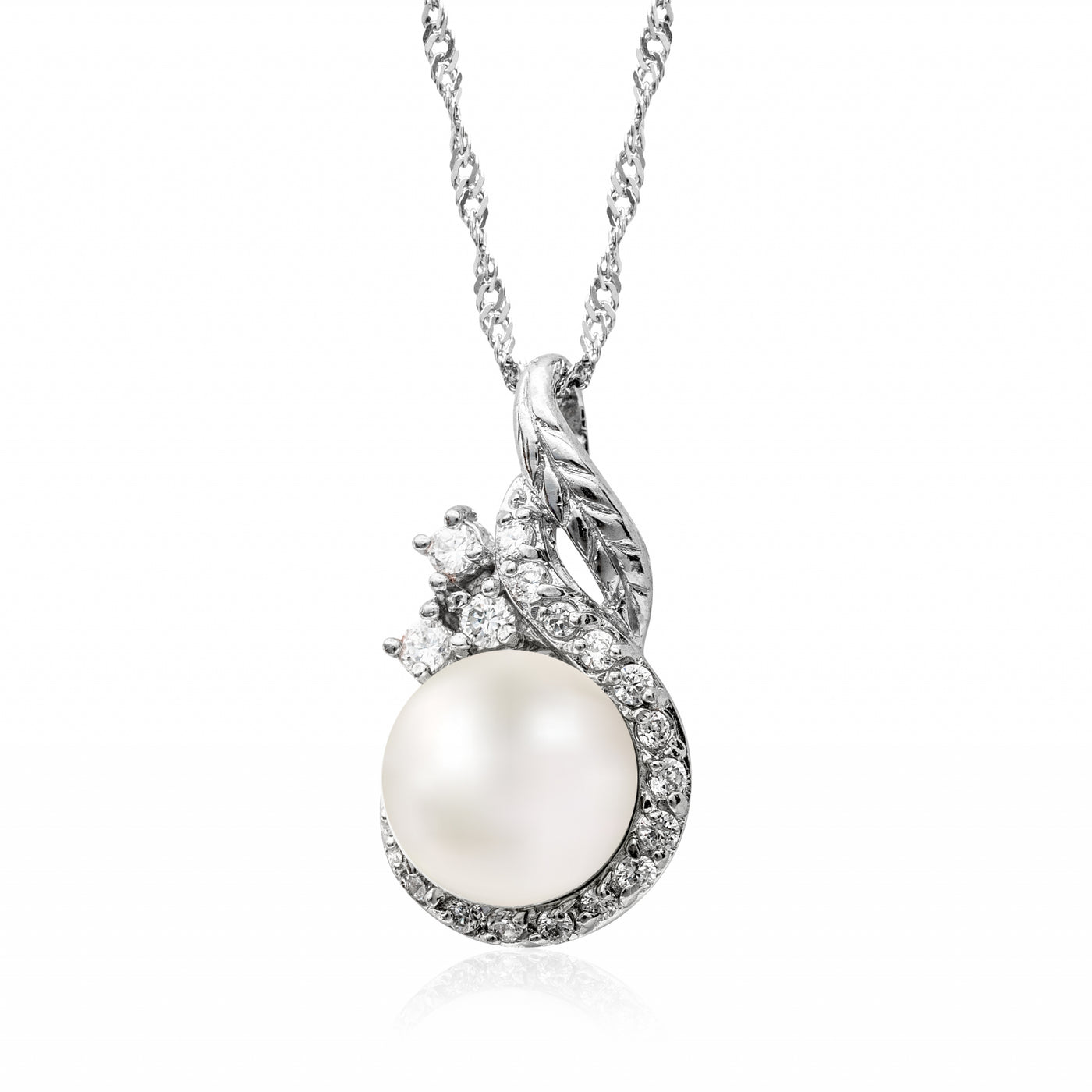 Drop One Sided Pearl - Collier