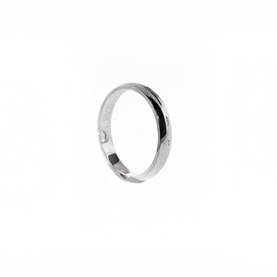 Agathe Solitaire Prong Pave - Bague