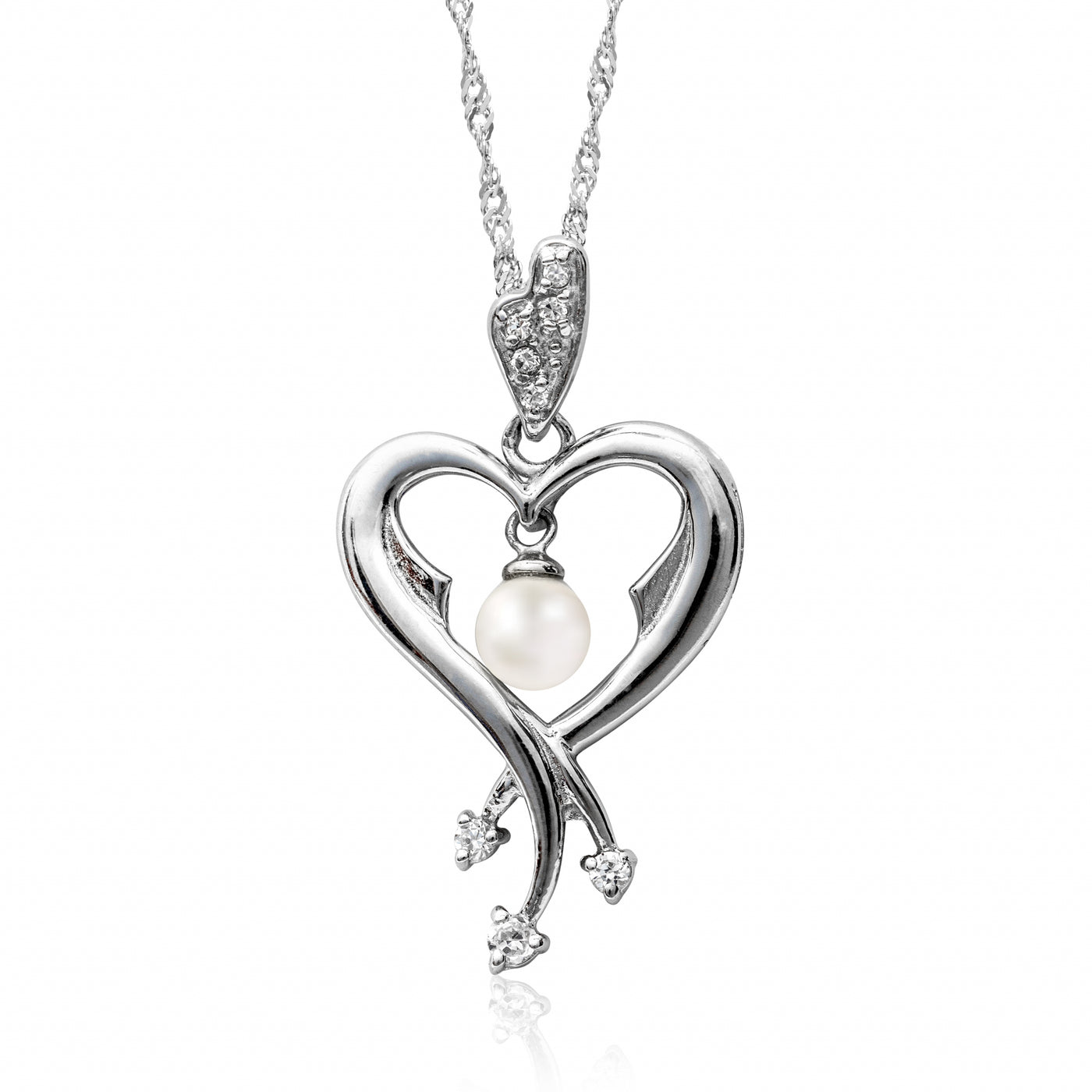 Heart Pearl B - Necklace