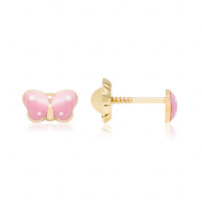 Bébé Papillon Vissé - Boucles d'oreilles