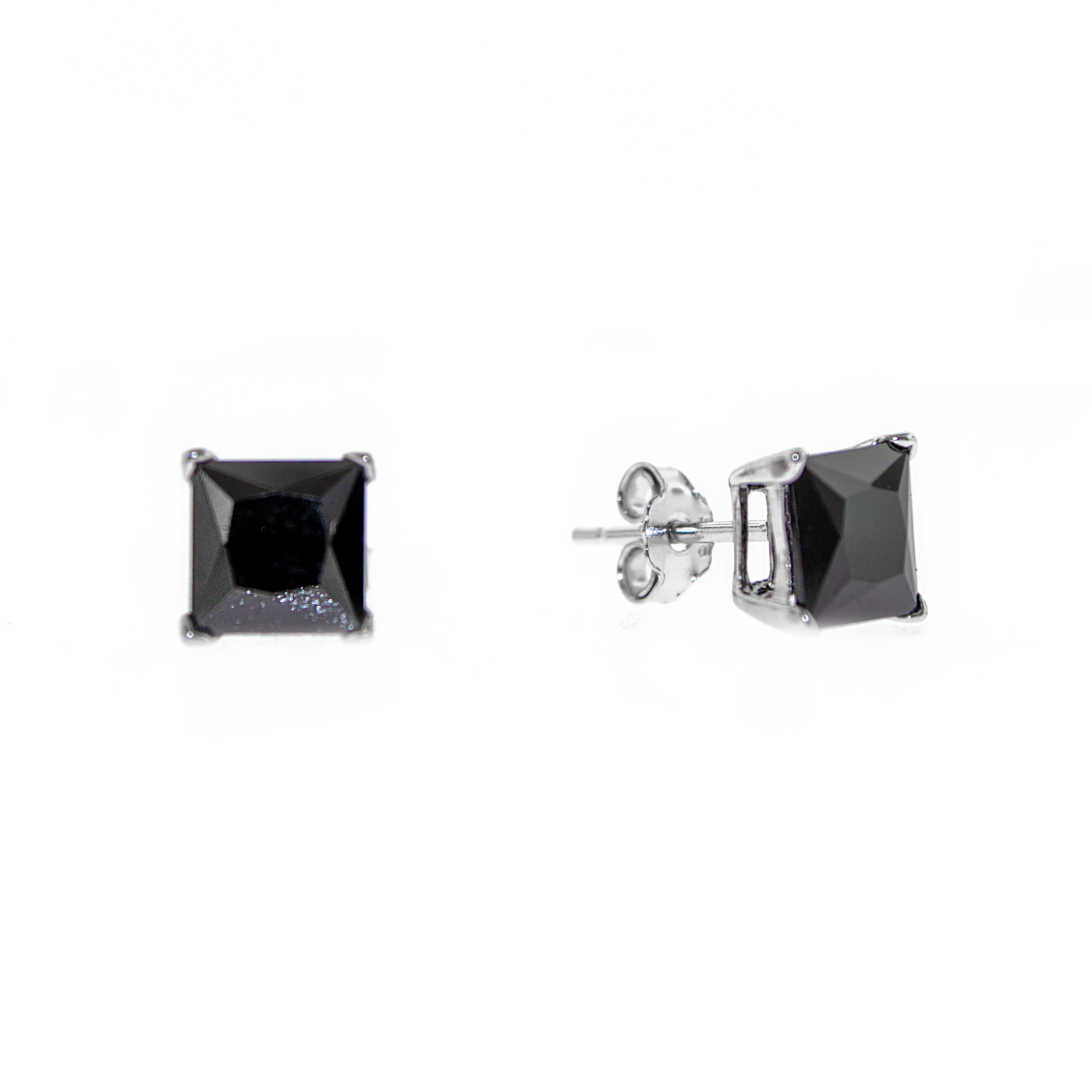 Black Stone - Stud Earrings