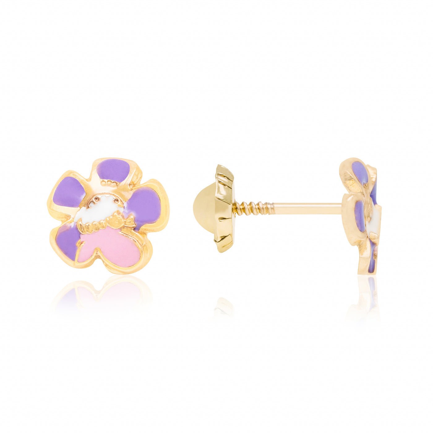 Baby Flower Screwback - Earrings