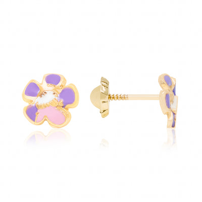 Baby Flower Screwback - Earrings