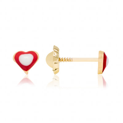 Baby Heart Screwback - Earrings