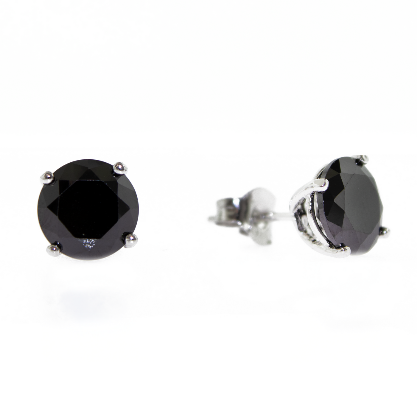 Black Stone - Stud Earrings