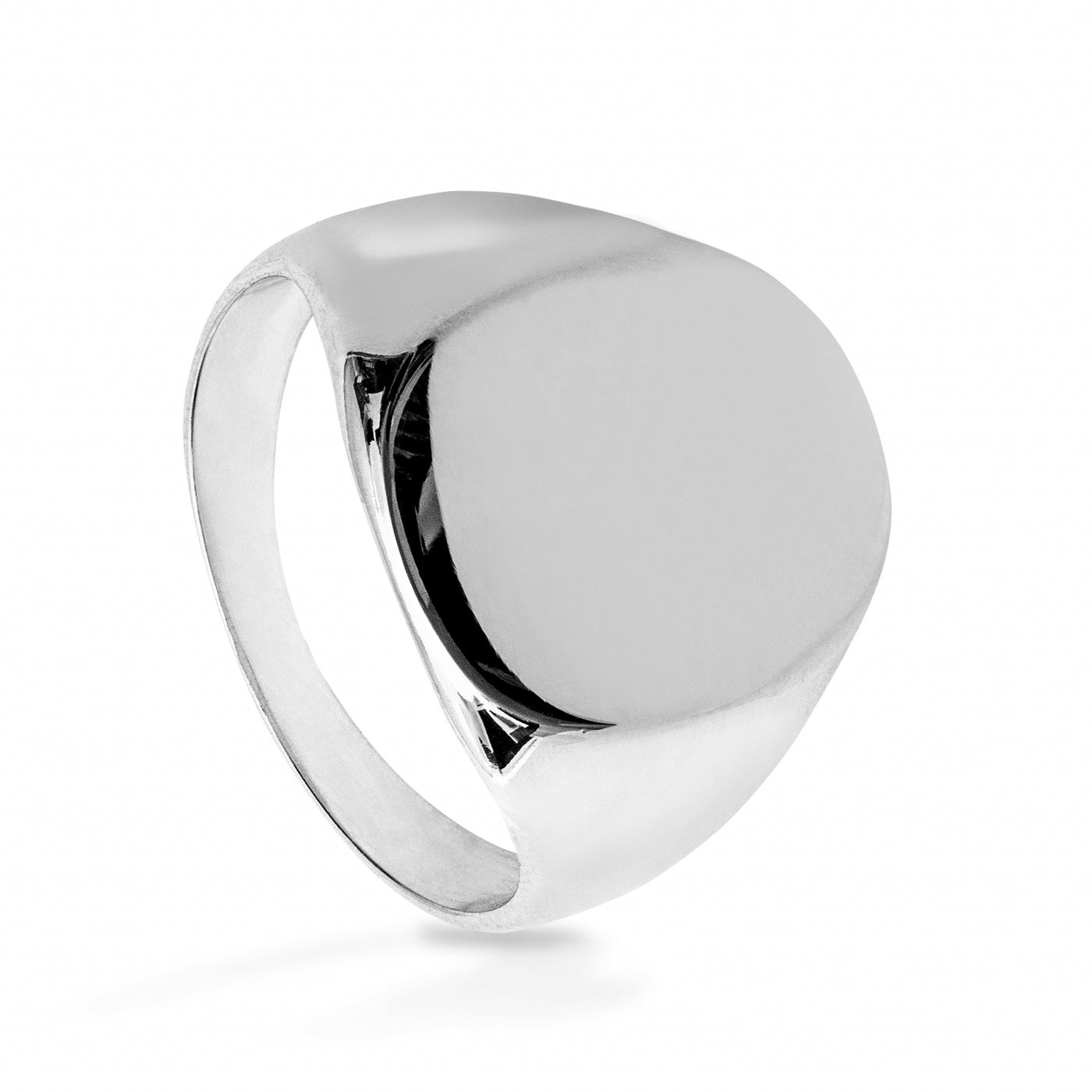 Oval Whiteout - Bague Homme