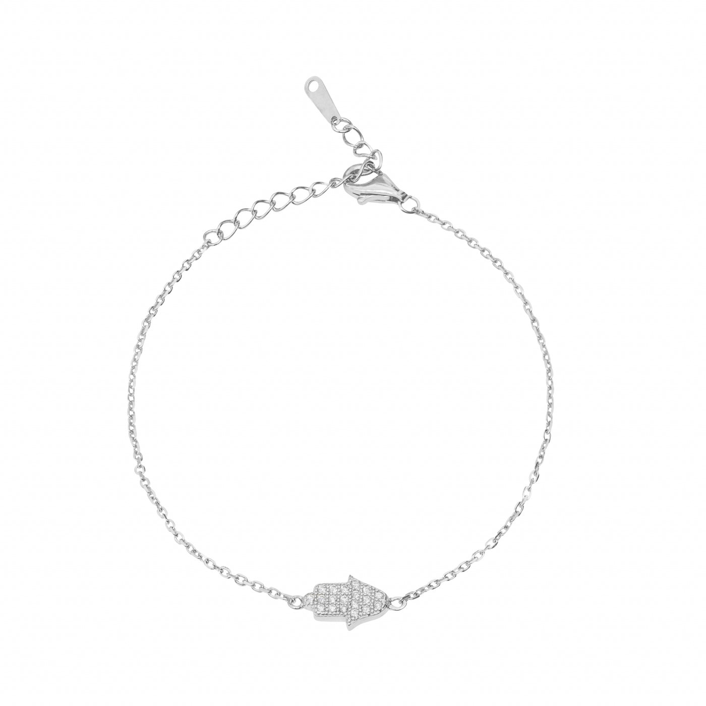 Hamsa Pavé  - Bangle Bracelet