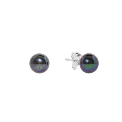 Black Pearl - Stud Earrings