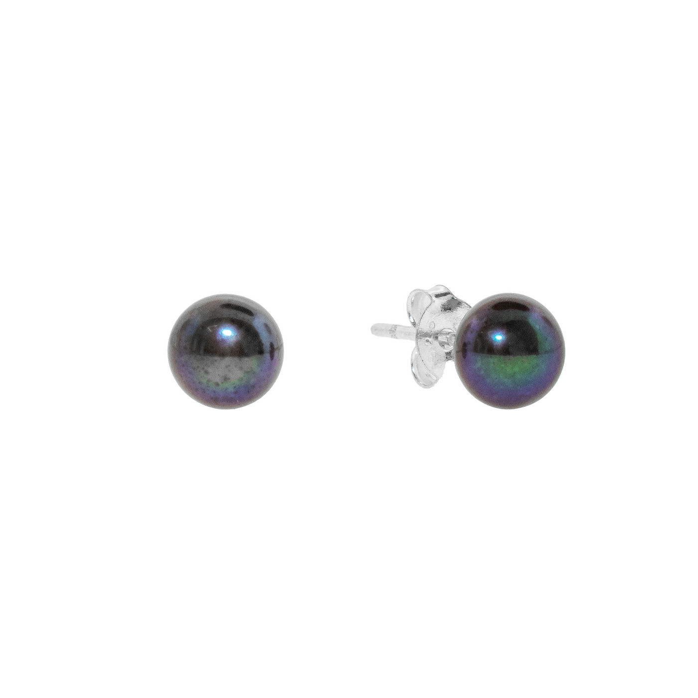 Black Pearl - Stud Earrings