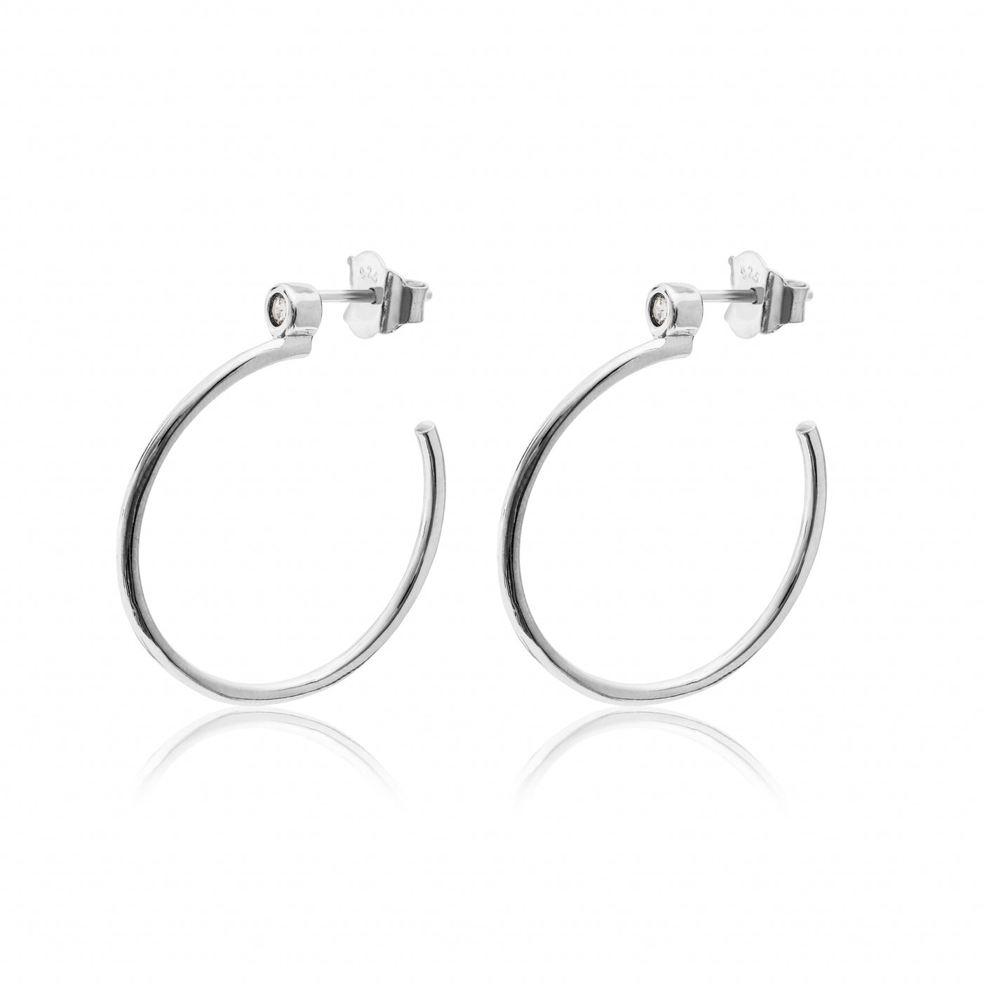 Single Line - Hoop Earrings