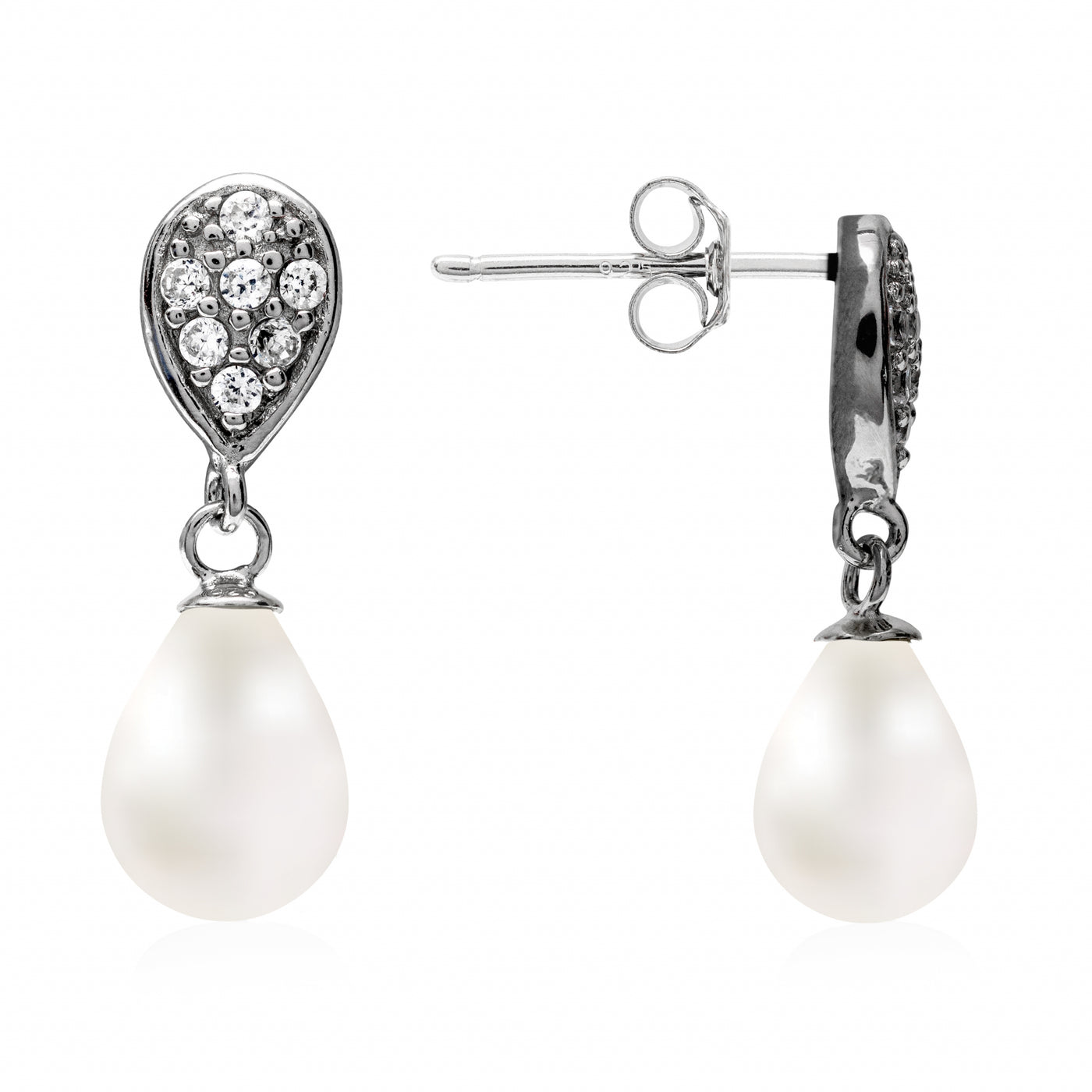 Perle unique - Boucles d'oreilles