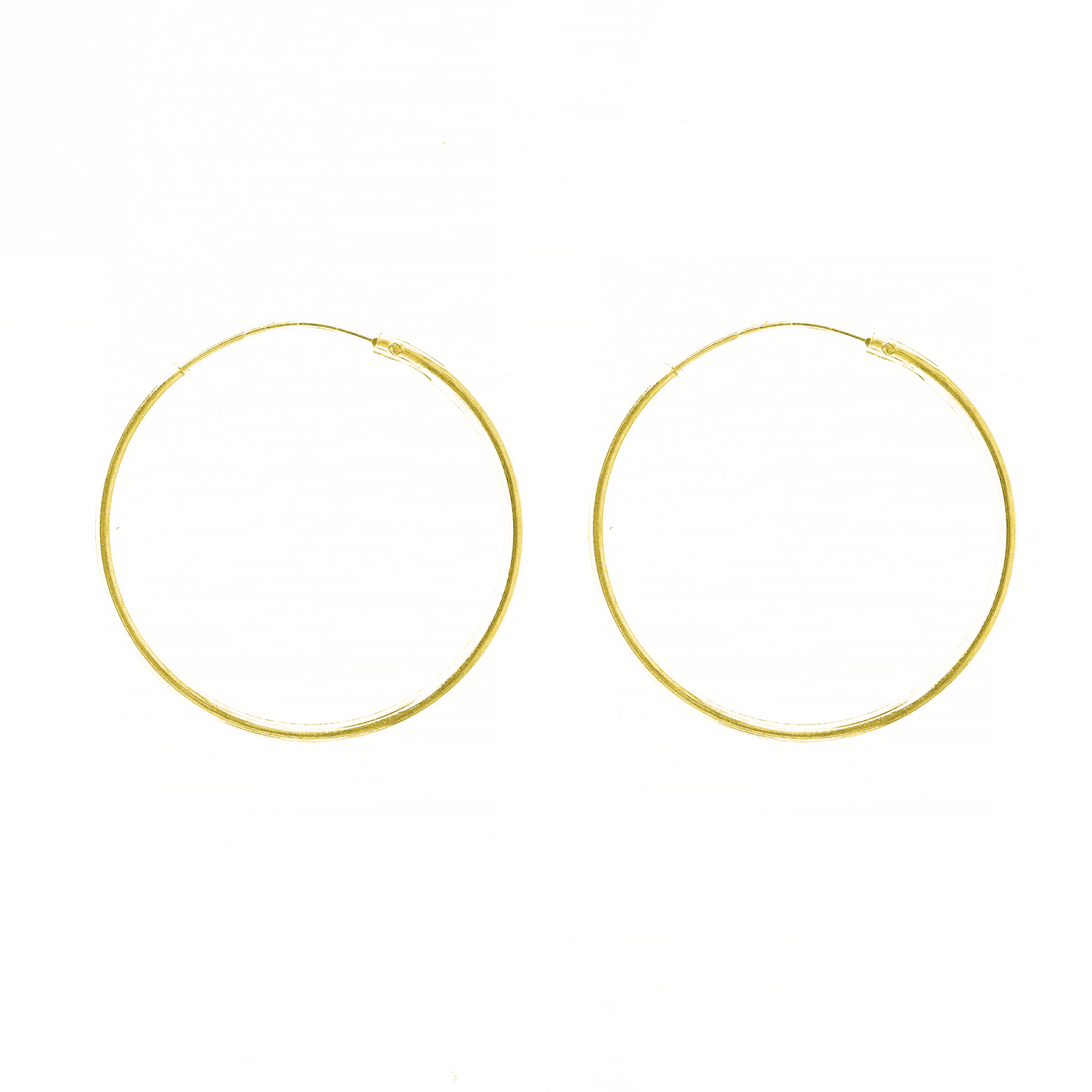 Hoop Earrings Sleepers - Gold