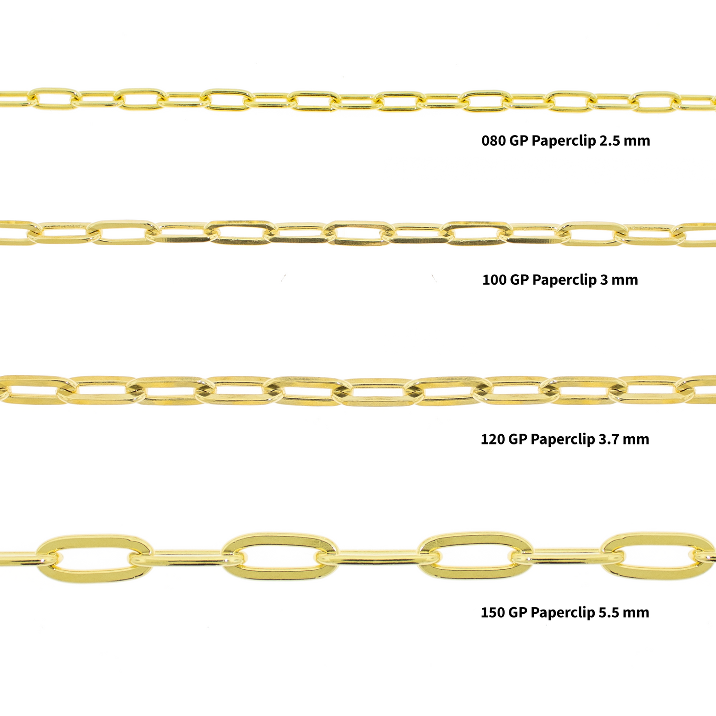 Gold Paper Clip Chain