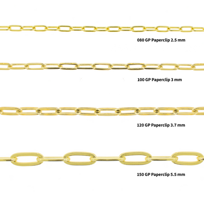 Gold Paper Clip Chain