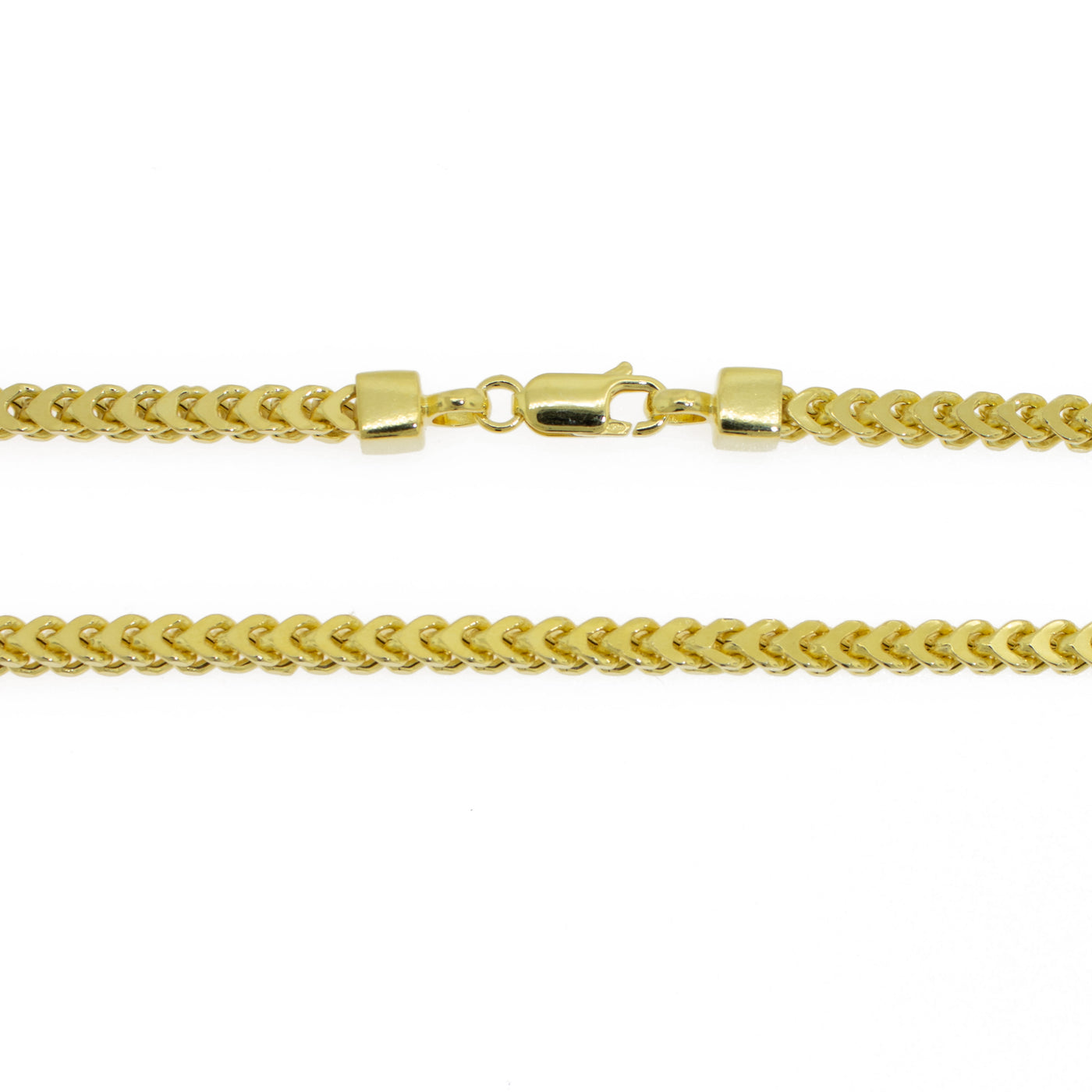 Gold Plated Hollow Franco Chain