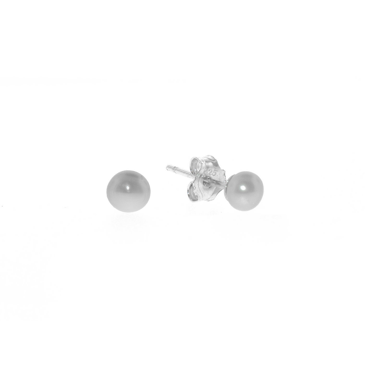 Grey Pearl - Stud Earrings