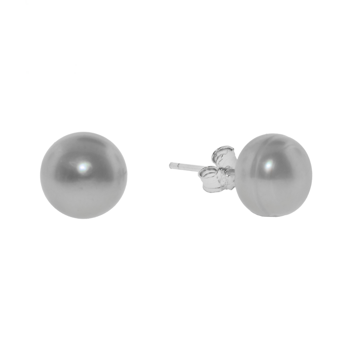 Grey Pearl - Stud Earrings