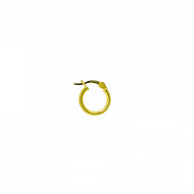 Hoop Earring 2mm - Gold