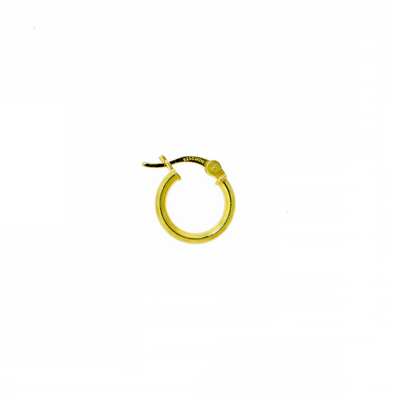 Hoop Earring 2mm - Gold