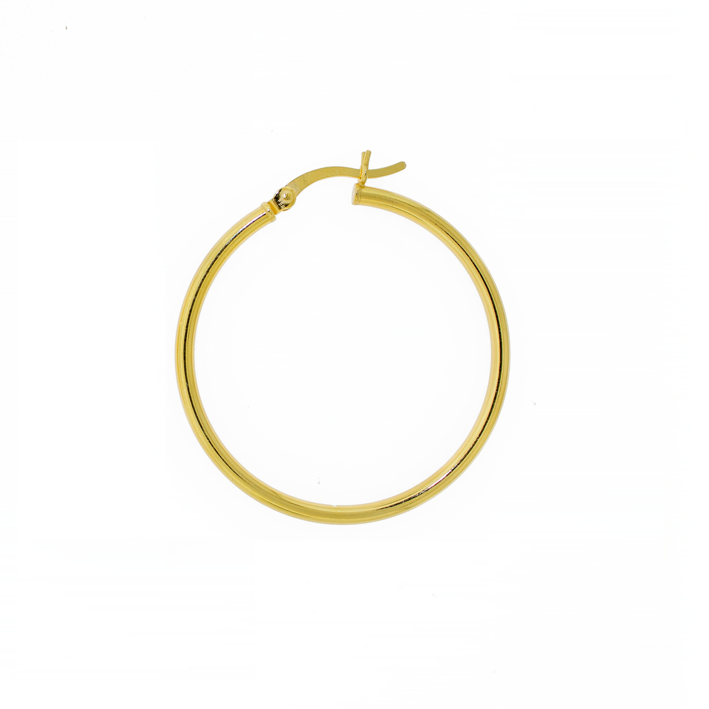 Hoop Earring 2mm - Gold