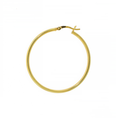 Hoop Earring 2mm - Gold