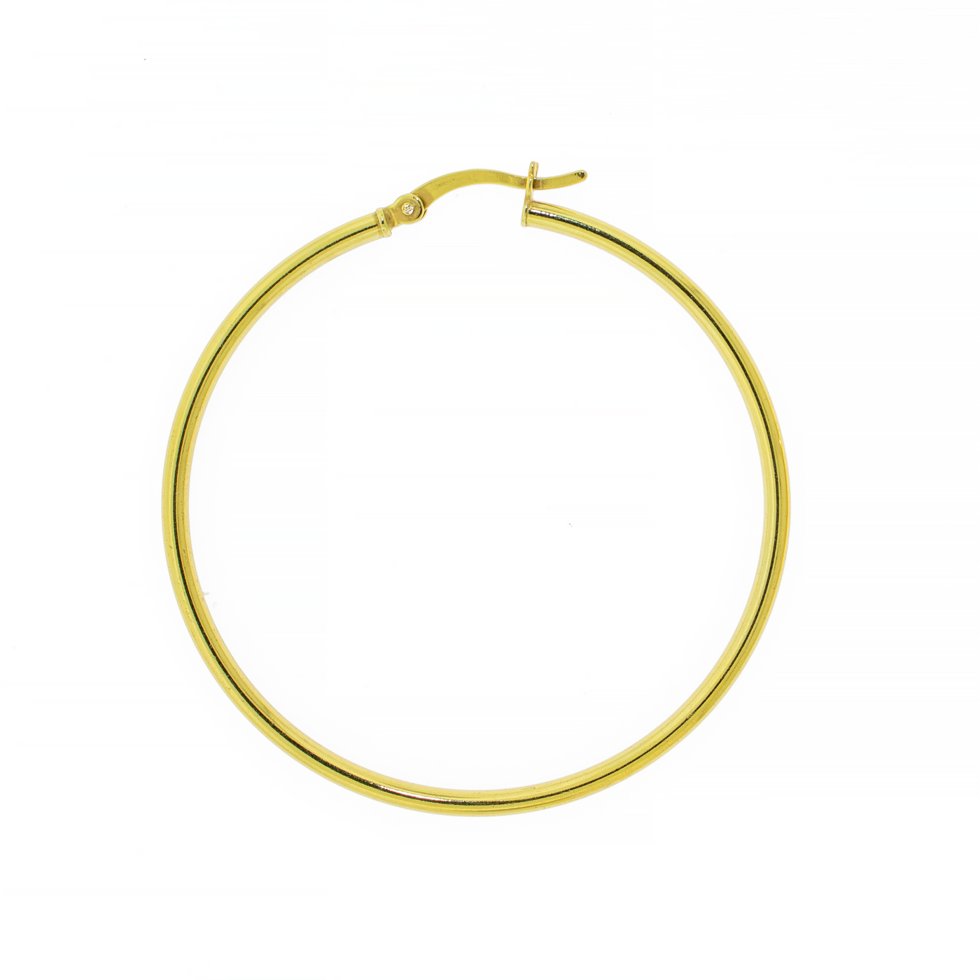 Hoop Earring 2mm - Gold