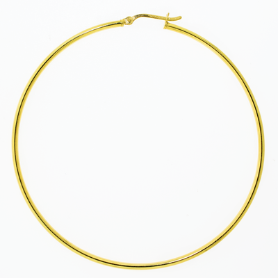 Hoop Earring 2mm - Gold