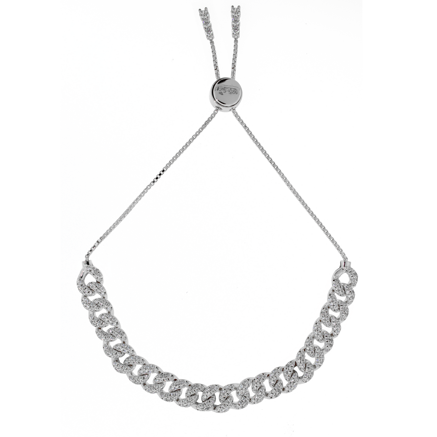 Melia Mid Curb - Tennis Bracelet