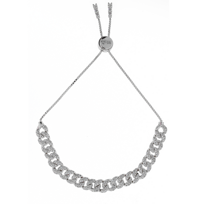 Melia Mid Curb - Tennis Bracelet