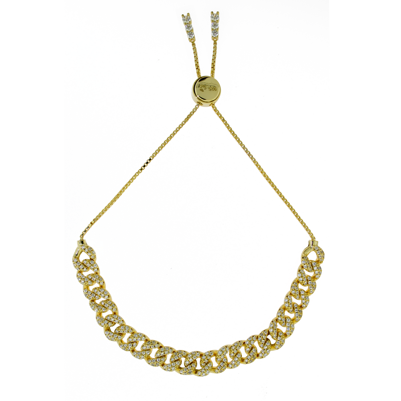 Melia Mid Curb - Tennis Bracelet
