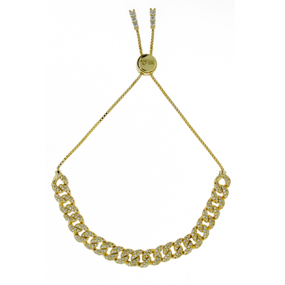 Melia Mid Curb - Tennis Bracelet