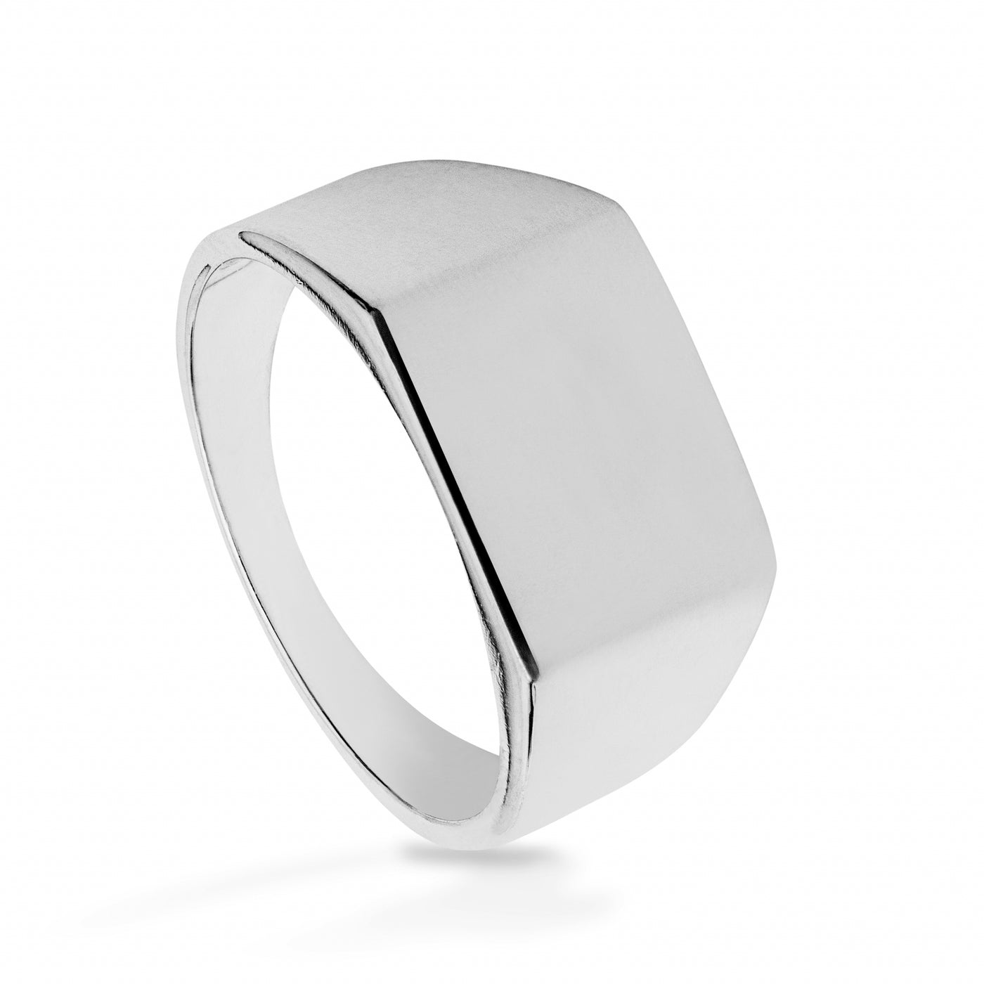 Square Whiteout - Bague Homme