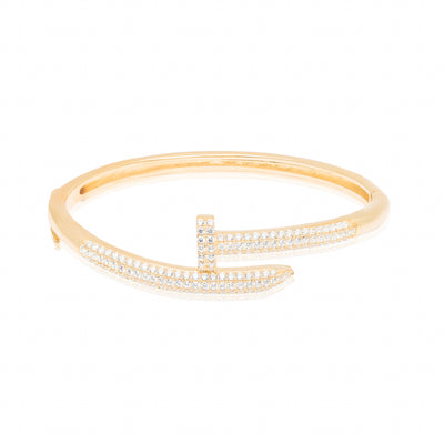 Nail Pave - Bangle Bracelet