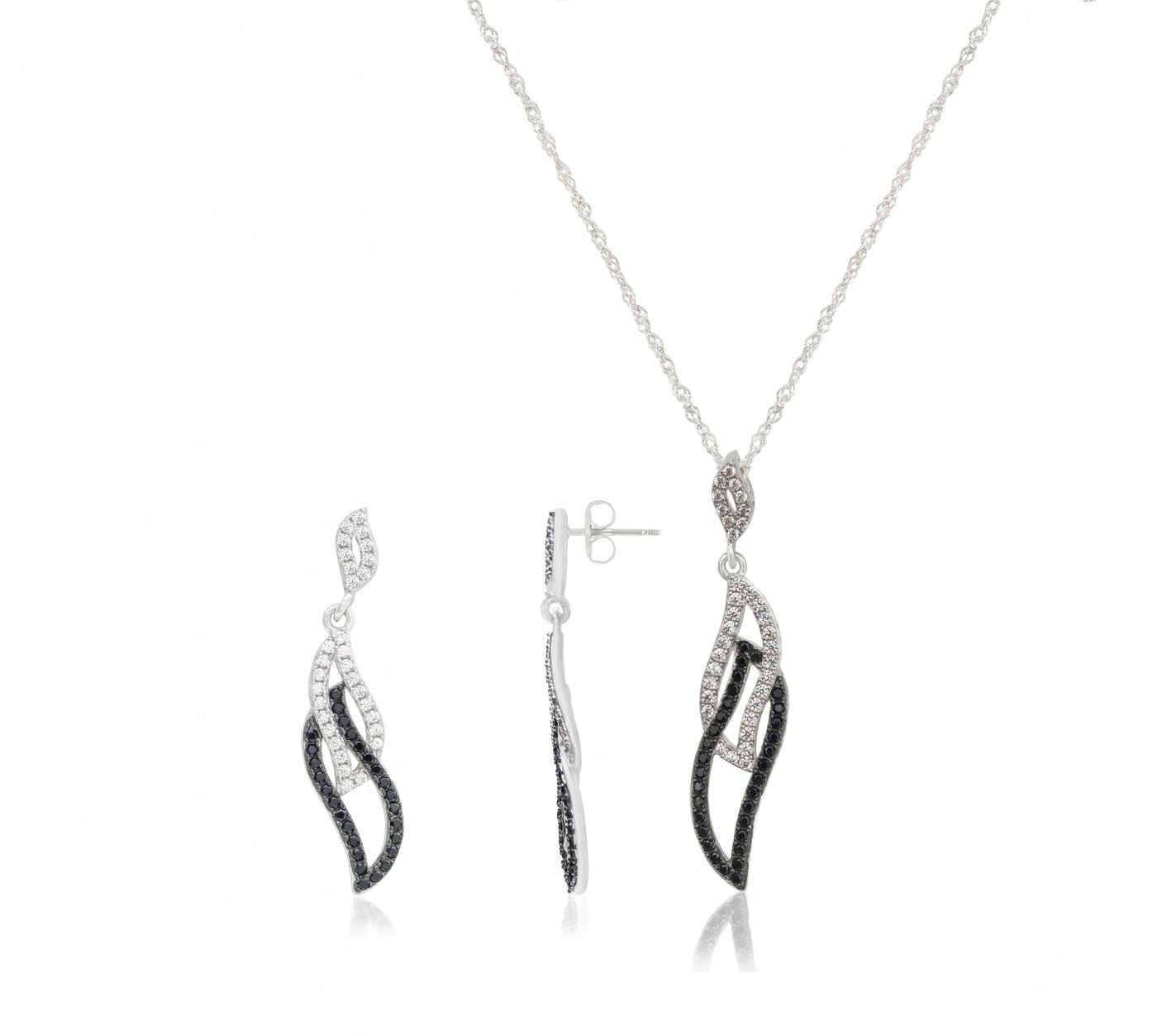 Pendulum Black and White Silver - Set