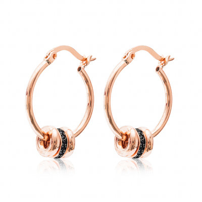 Ambre d'hiver - Boucles d'oreilles clous