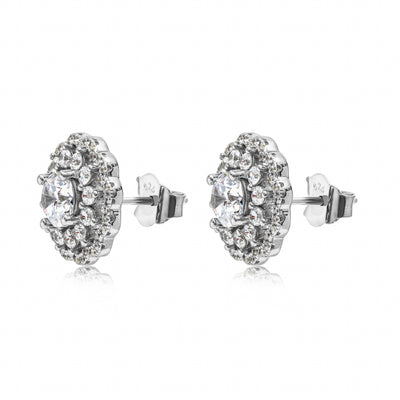 Ambre Fleur III Stages - Boucles d'oreilles