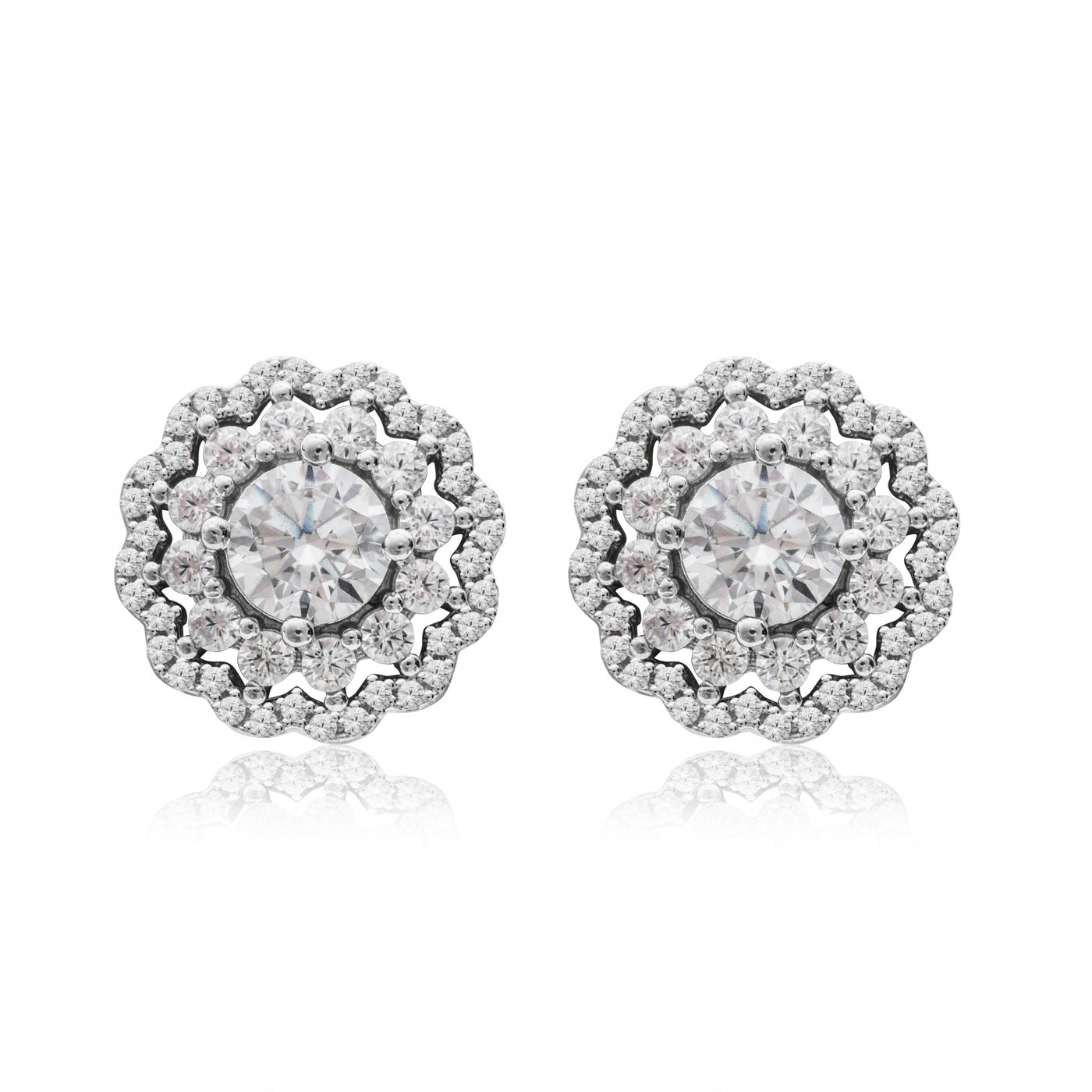 Ambre Fleur III Stages - Boucles d'oreilles