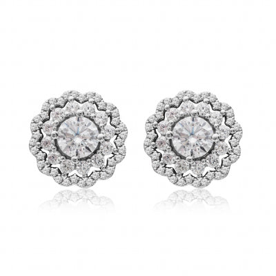 Ambre Fleur III Stages - Boucles d'oreilles
