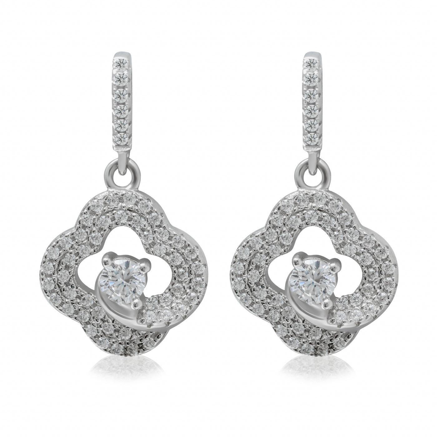 Amber Fleur Irregular Stone - Earrings