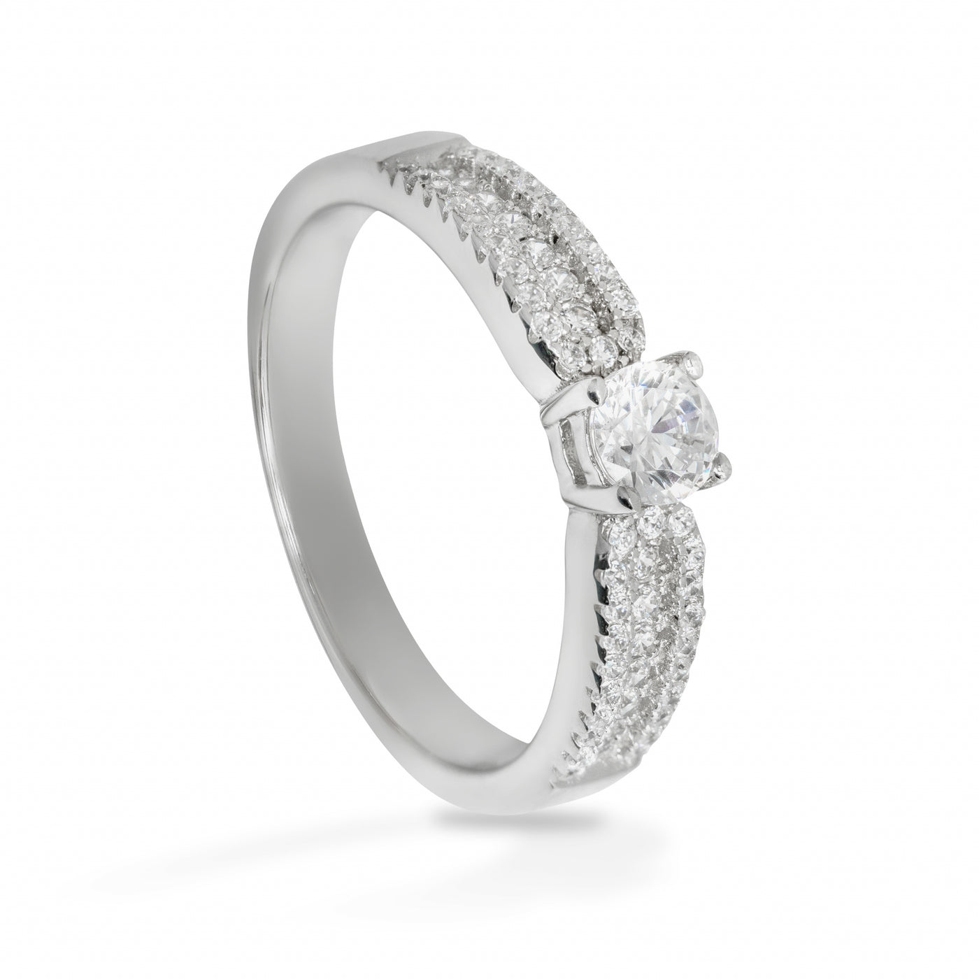 Victoire Grand Solitaire Pave - Ring
