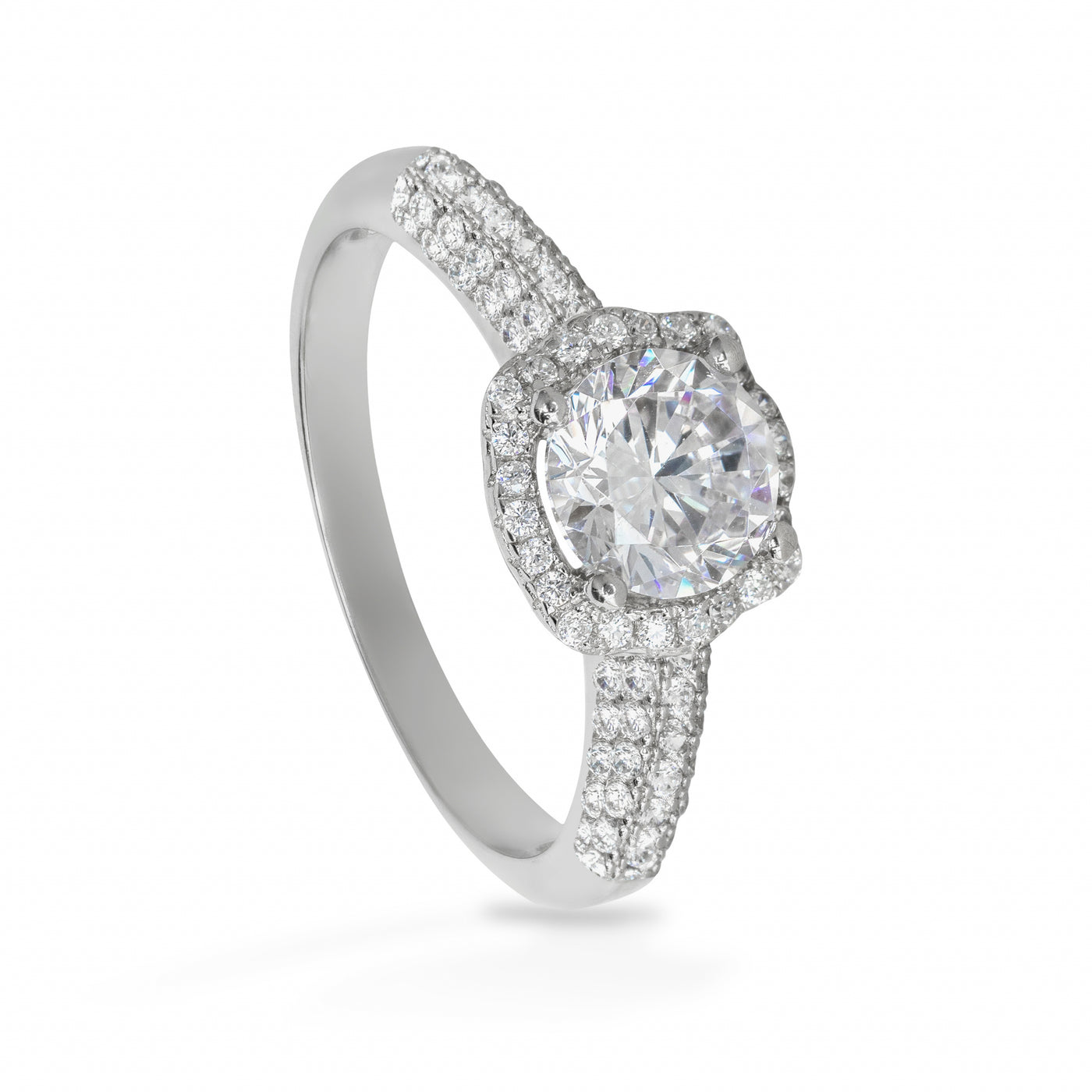 Bernice Twin Solitaire Pave - Ring