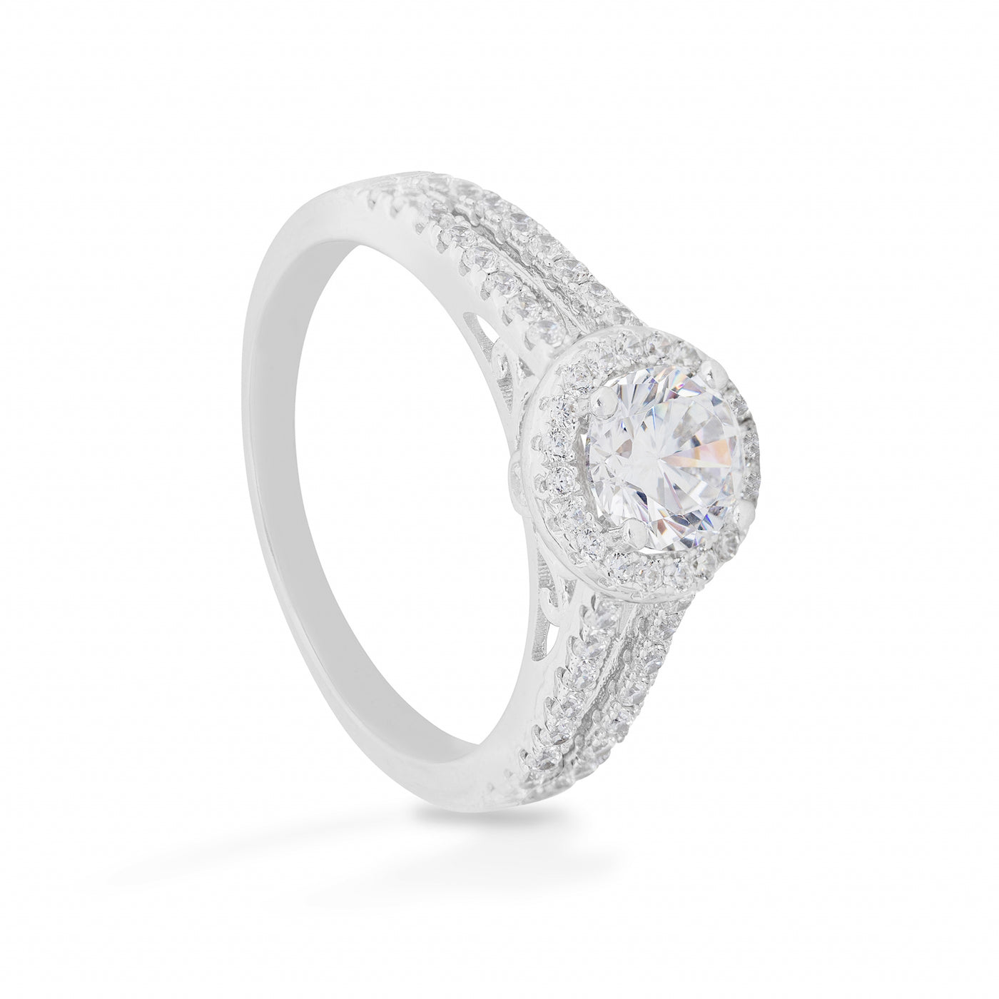 Agathe Twin Solitaire Pavé - Bague