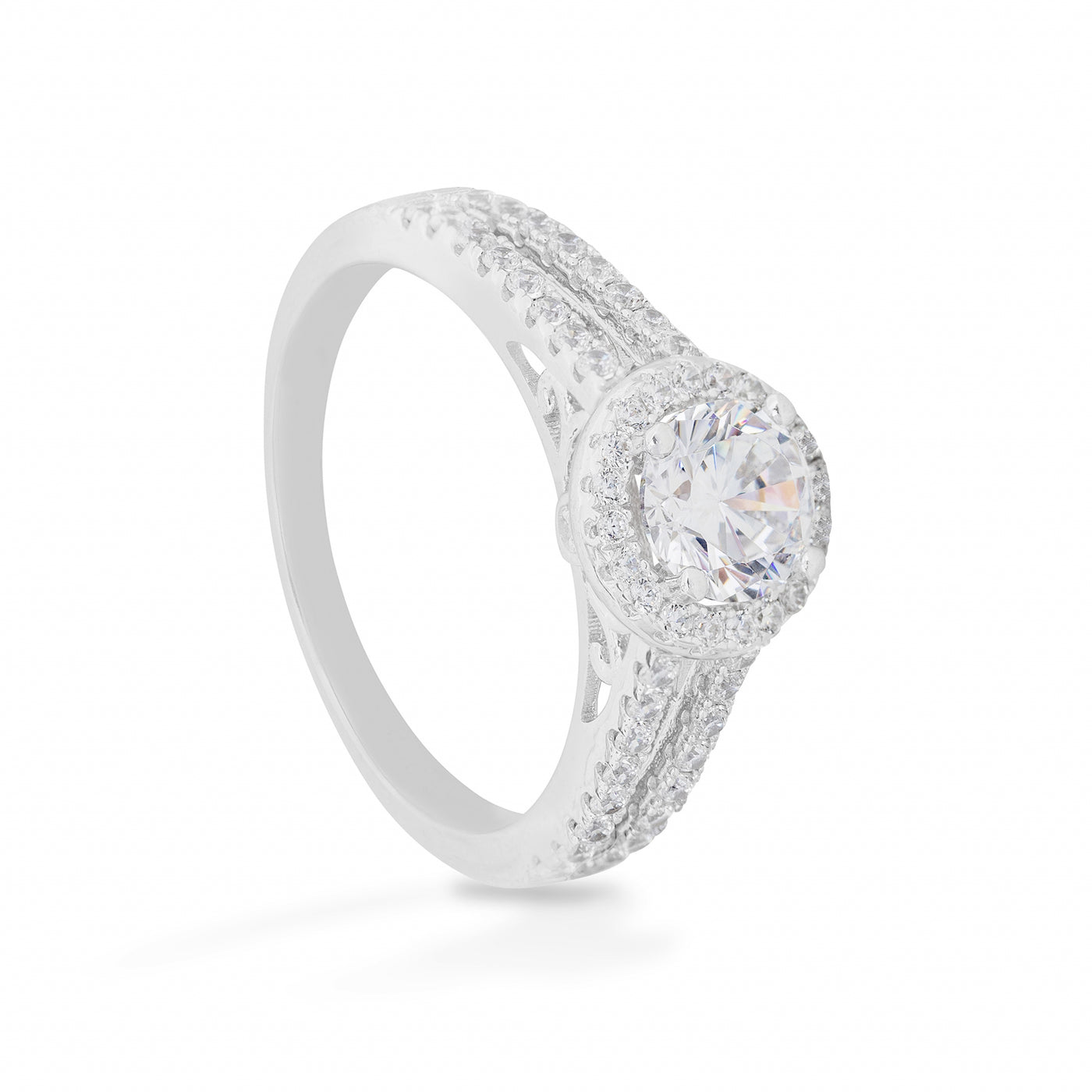 Agathe Twin Solitaire Pave - Ring