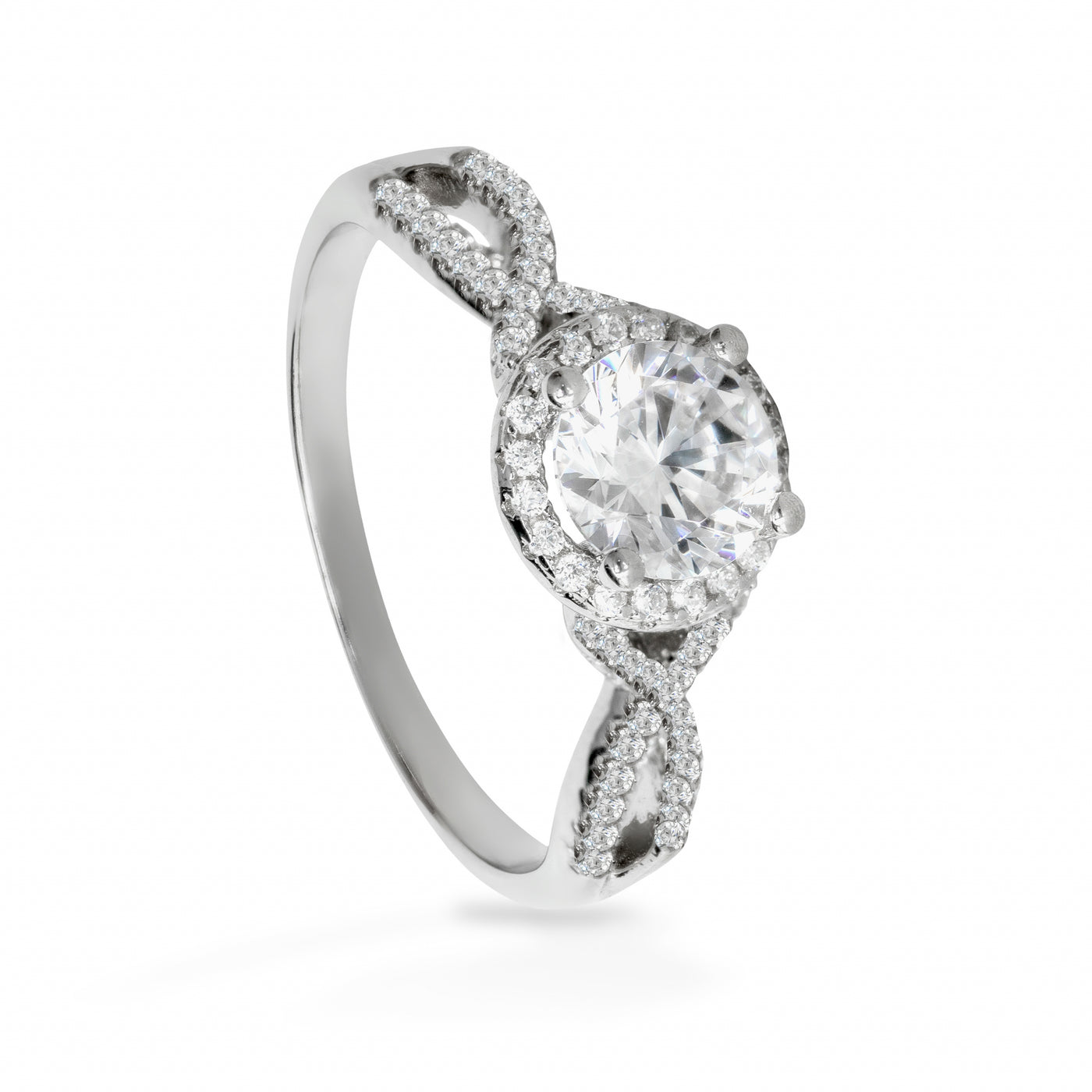 Maëlys Complex Solitaire Pave - Ring