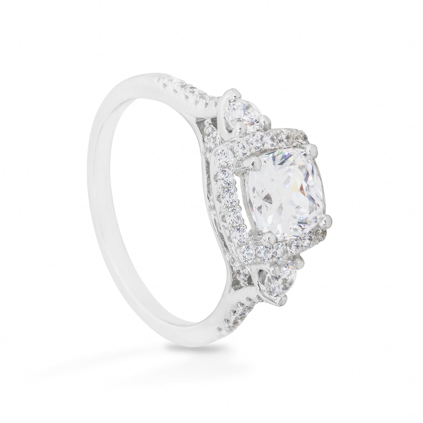 Camille Théa Solitaire Pavé - Bague