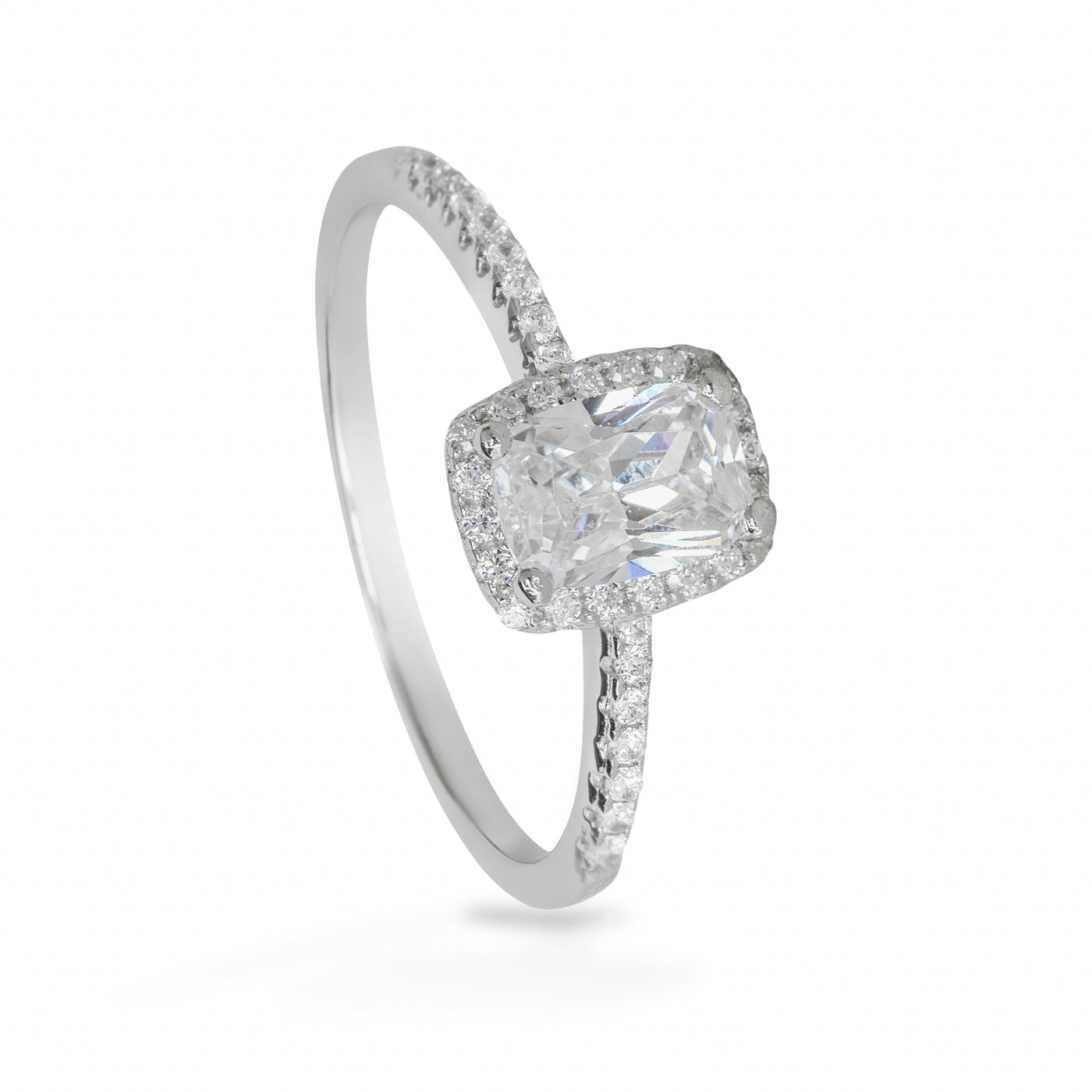 Camille Smiled Complete Solitaire Pave - Bague