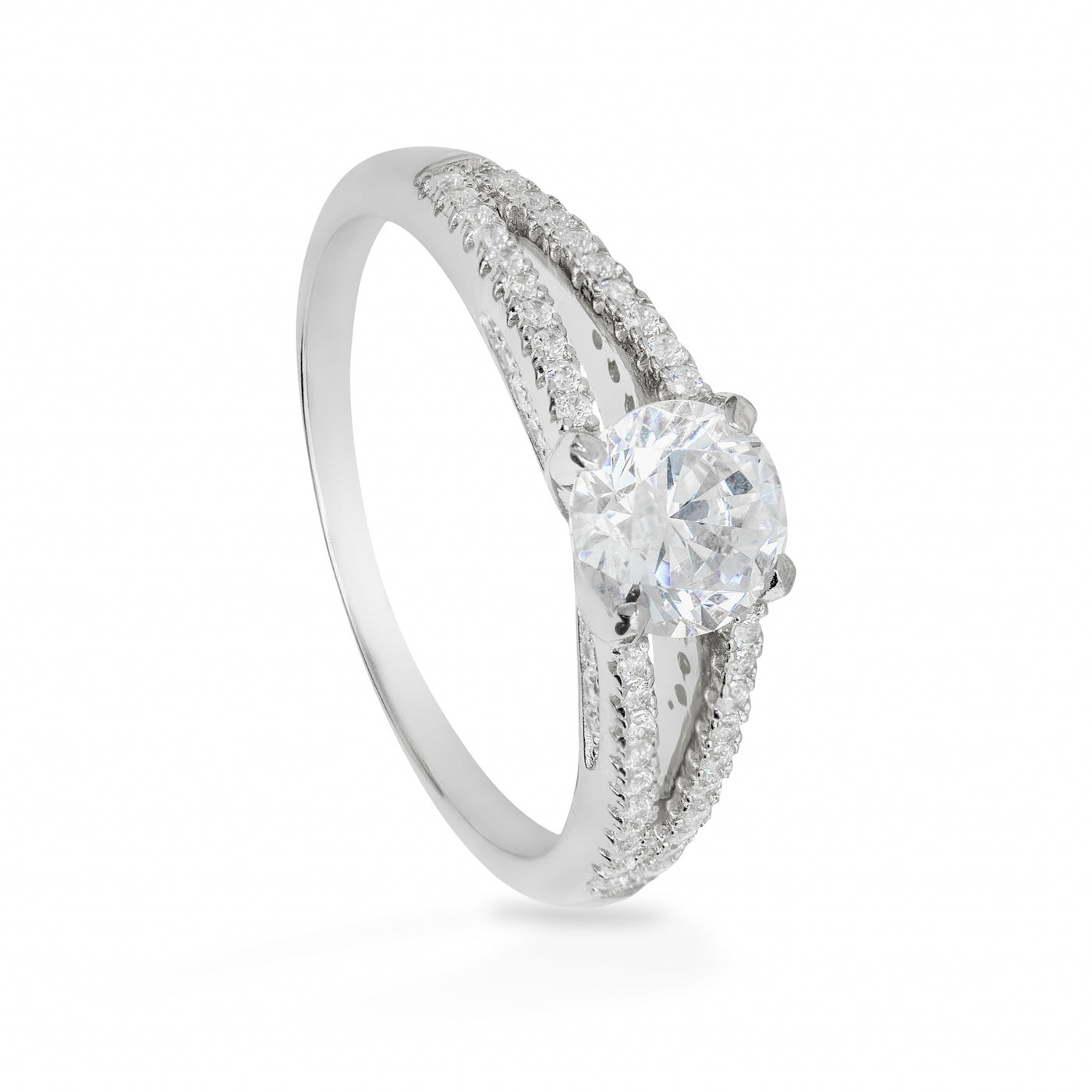 Elodie Paralel Pave - Ring