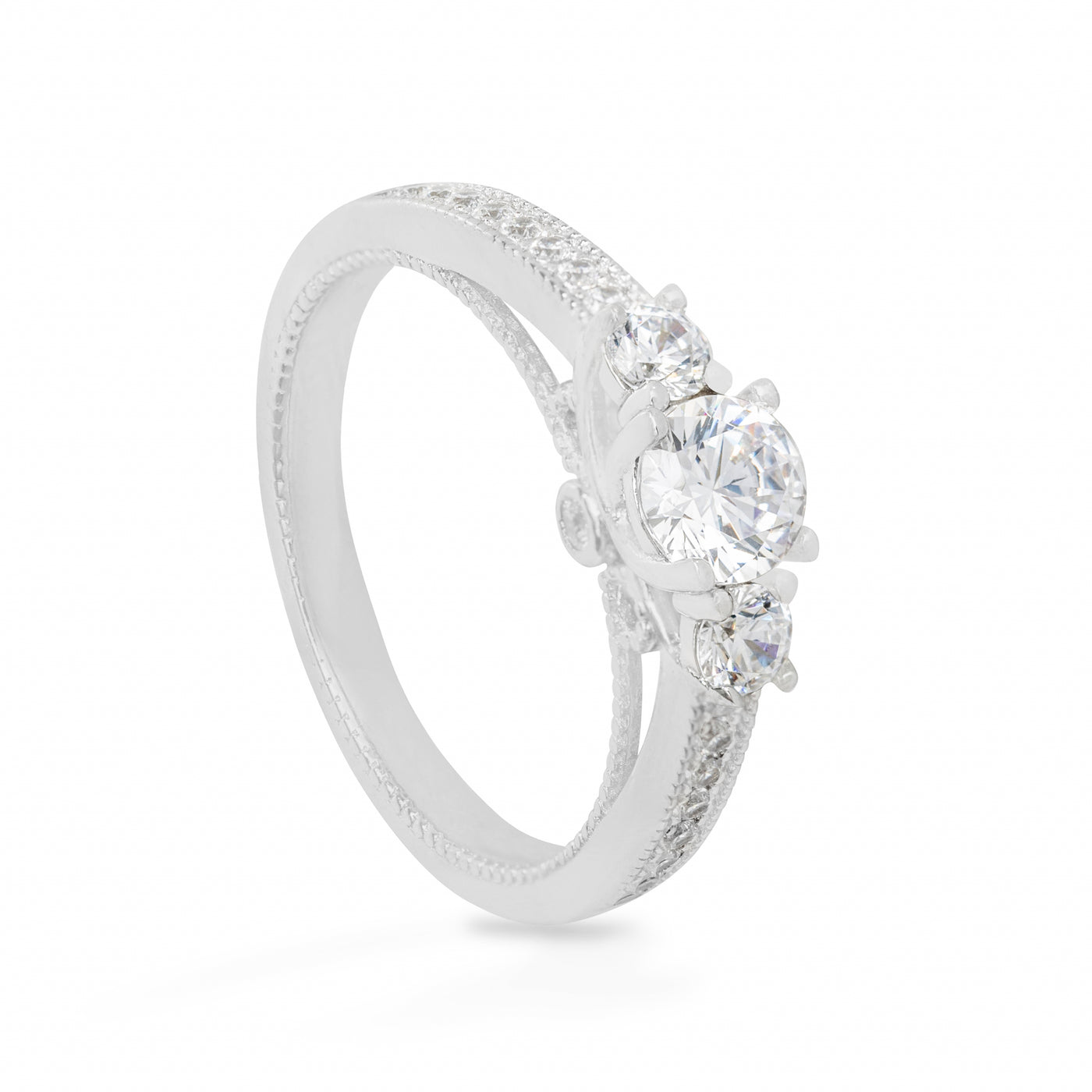 Théa Juliette Solitaire Pavée - Bague