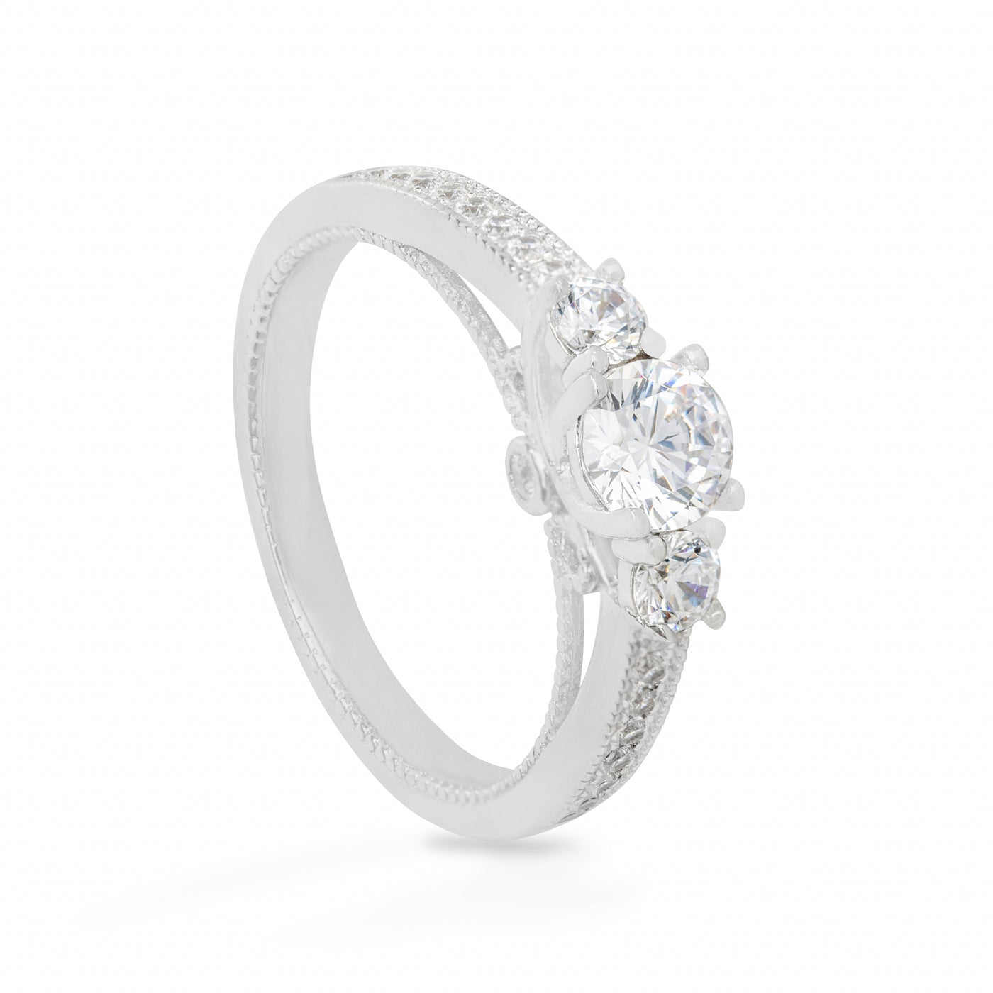 Théa Juliette Solitaire Pave - Ring