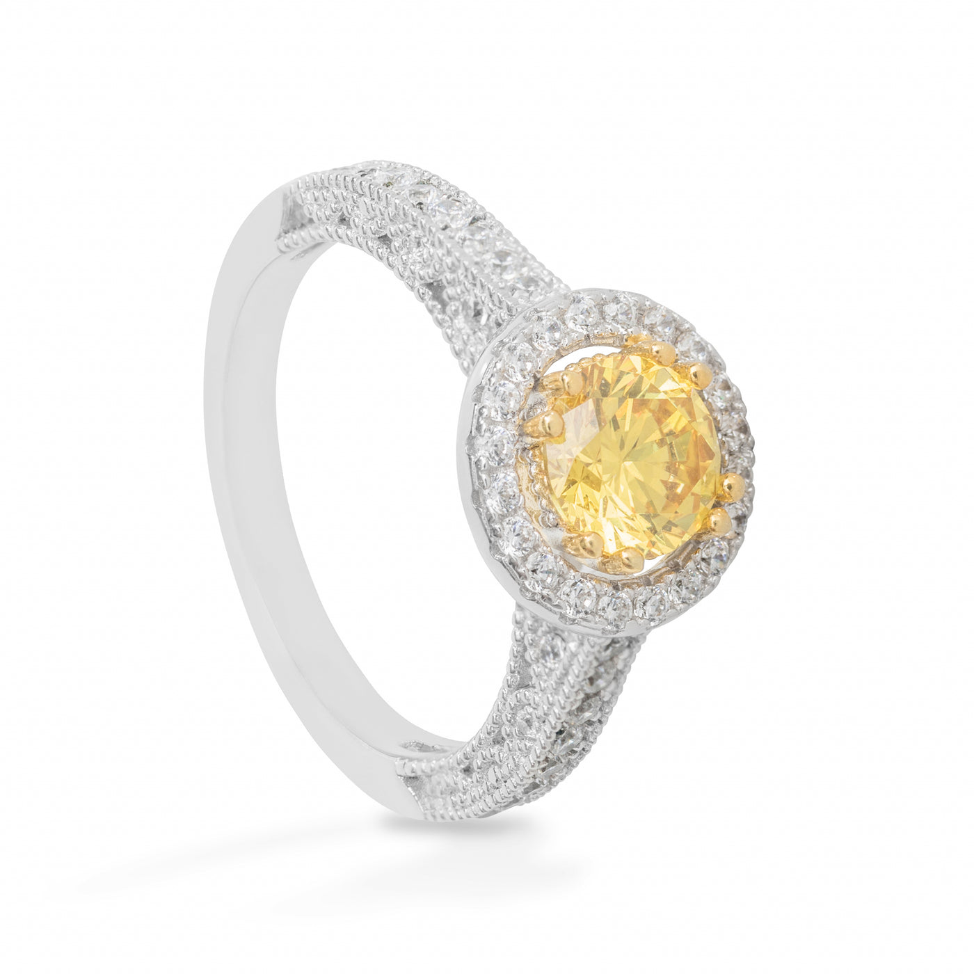 Jaune Agathe Pave - Ring